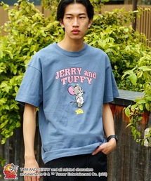 【OUTDOOR PRODUCTS/アウトドアプロダクツ】【 TOM AND JERRY/トムとジェリー 】コラボ Tシャツ ドロップショルダー オーバーサイズ