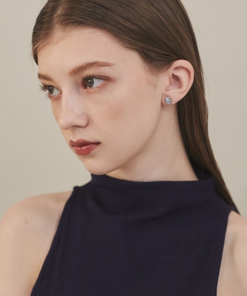 ciite' surgical stainless(シーテサージカルステンレス)の「【 金属アレルギー対応 】 ハートビジューピアス サージカルステンレス 316L(ピアス(両耳用)・レディース・シルバー/ゴールド・FREE)」の7枚目の写真