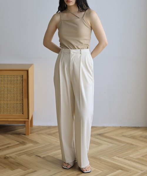 hellam（へラム）の「クロスデザインキャミソール（キャミソール・レディース・オフホワイト/ブラック/カーキ/ベージュ・FREE）」の12枚目の写真