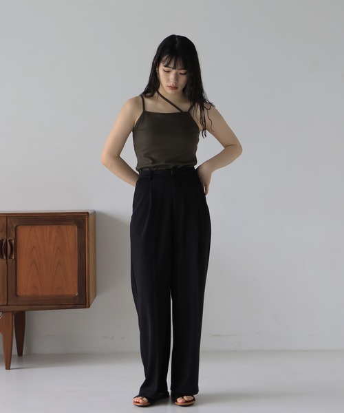 hellam（へラム）の「クロスデザインキャミソール（キャミソール・レディース・オフホワイト/ブラック/カーキ/ベージュ・FREE）」の16枚目の写真