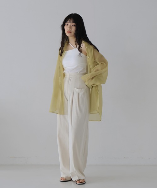 hellam（へラム）の「クロスデザインキャミソール（キャミソール・レディース・オフホワイト/ブラック/カーキ/ベージュ・FREE）」の17枚目の写真