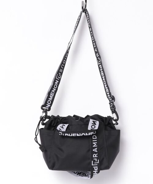 PHENOMENON(フェノメノン)の「PHENOMENON /フェノメノン/RAMIDUSコラボ /Mini Shoulder Bag(ショルダーバッグ・メンズ・グレー/ブラック・F)」の3枚目の写真