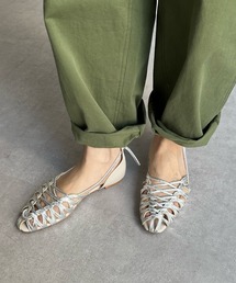 DouDou | レースアップフラットパンプス(パンプス)