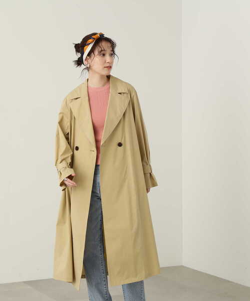 N.（N. Natural Beauty Basic）（エヌエヌナチュラルビューティーベーシック）の「◆ライトチェスターコート（チェスターコート・レディース・カーキ/ライトベージュ・MEDIUM）」の18枚目の写真