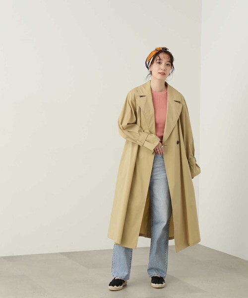 N.（N. Natural Beauty Basic）（エヌエヌナチュラルビューティーベーシック）の「◆ライトチェスターコート（チェスターコート・レディース・カーキ/ライトベージュ・MEDIUM）」の20枚目の写真