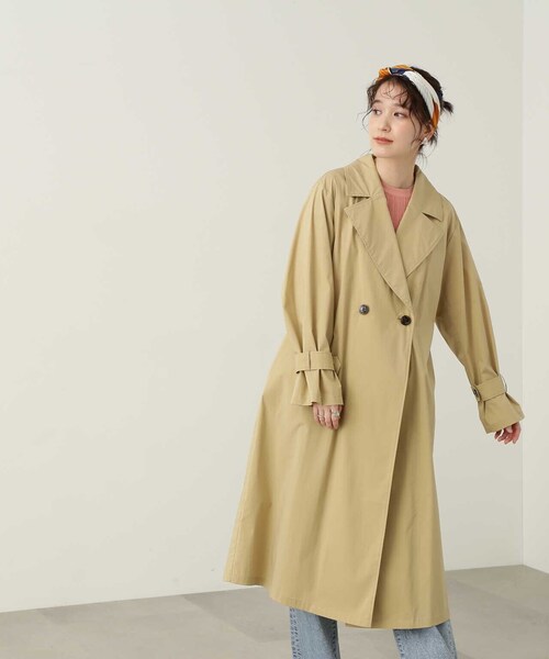 N.（N. Natural Beauty Basic）（エヌエヌナチュラルビューティーベーシック）の「◆ライトチェスターコート（チェスターコート・レディース・カーキ/ライトベージュ・MEDIUM）」の22枚目の写真