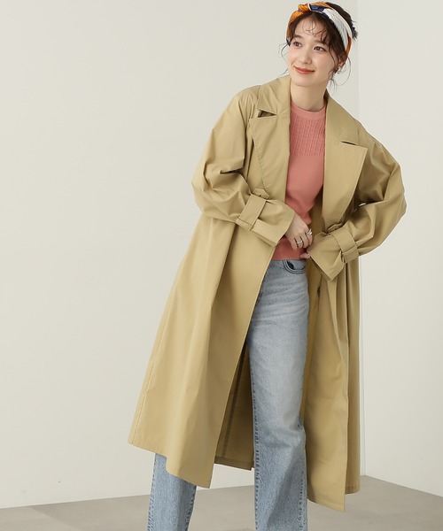 N.（N. Natural Beauty Basic）（エヌエヌナチュラルビューティーベーシック）の「◆ライトチェスターコート（チェスターコート・レディース・カーキ/ライトベージュ・MEDIUM）」の2枚目の写真