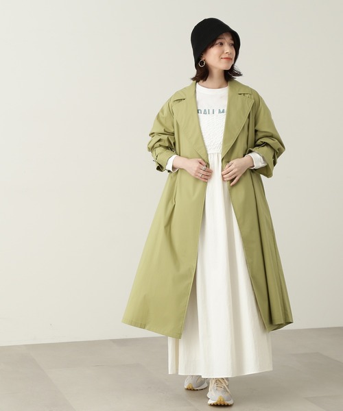 N.（N. Natural Beauty Basic）（エヌエヌナチュラルビューティーベーシック）の「◆ライトチェスターコート（チェスターコート・レディース・カーキ/ライトベージュ・MEDIUM）」の8枚目の写真