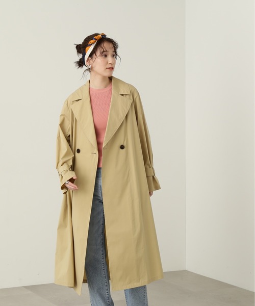 N.（N. Natural Beauty Basic）（エヌエヌナチュラルビューティーベーシック）の「◆ライトチェスターコート（チェスターコート・レディース・カーキ/ライトベージュ・MEDIUM）」の12枚目の写真