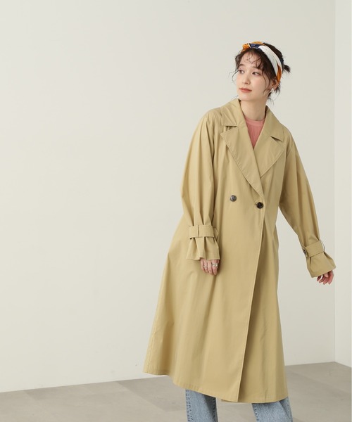 N.（N. Natural Beauty Basic）（エヌエヌナチュラルビューティーベーシック）の「◆ライトチェスターコート（チェスターコート・レディース・カーキ/ライトベージュ・MEDIUM）」の14枚目の写真