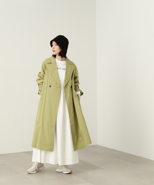 N.（N. Natural Beauty Basic）（エヌエヌナチュラルビューティーベーシック）の「◆ライトチェスターコート（チェスターコート・レディース・カーキ/ライトベージュ・MEDIUM）」の9枚目の写真