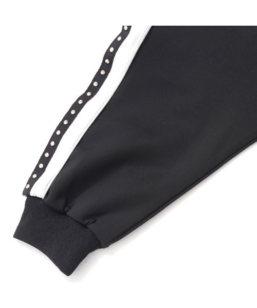 CIVARIZE（シヴァーライズ）の「『CIVARIZE/シヴァーライズ』フード付きスタッズライン切り替えトラックジャケット（パーカー・メンズ・ブラック×パープル/ブラック×ホワイト・FREE）」の19枚目の写真