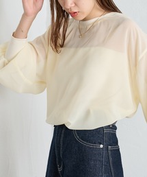 COLONY 2139 | 【セットアイテム】長袖シアートップス＆キャミソールセット(シャツ/ブラウス)