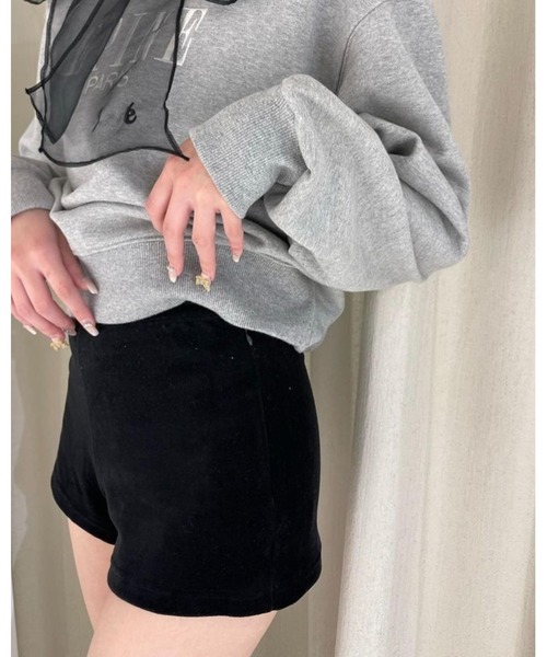 epine ベロア ショートパンツ epine（エピヌ）の「velours Pearl short pants（その他パンツ