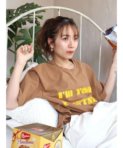 MIXTA(ミクスタ)の「Mixta別注 TIGER Tee(Tシャツ/カットソー・レディース・ブラウン/アイボリー・FREE)」の12枚目の写真