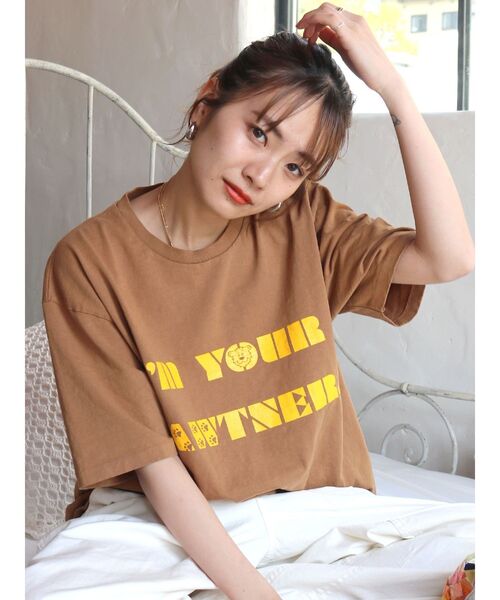 MIXTA(ミクスタ)の「Mixta別注 TIGER Tee(Tシャツ/カットソー・レディース・ブラウン/アイボリー・FREE)」の6枚目の写真