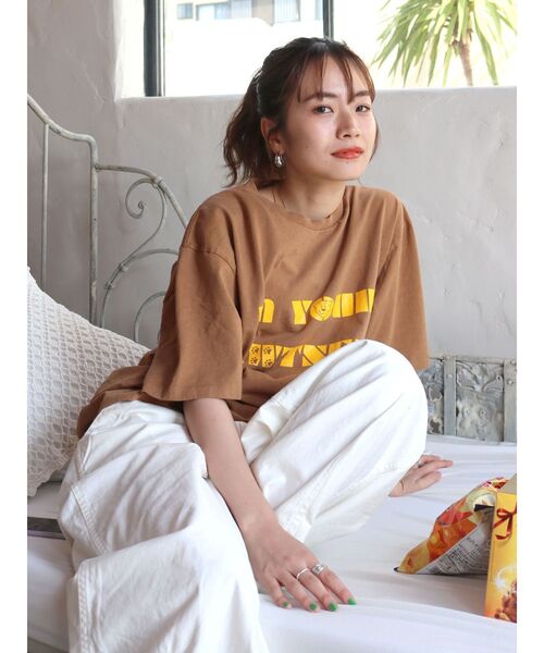 MIXTA(ミクスタ)の「Mixta別注 TIGER Tee(Tシャツ/カットソー・レディース・ブラウン/アイボリー・FREE)」の10枚目の写真