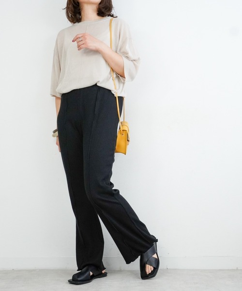 Fabby fabby（ファビィーファビィー）の「クロストングフラットサンダル（サンダル・レディース・オフホワイト/ブラック/ライトベージュ・LARGE/MEDIUM/SMALL）」の9枚目の写真