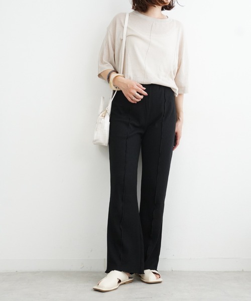 Fabby fabby（ファビィーファビィー）の「クロストングフラットサンダル（サンダル・レディース・オフホワイト/ブラック/ライトベージュ・LARGE/MEDIUM/SMALL）」の18枚目の写真