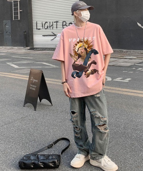 MGV（エムジーヴィー）の「ヴィーナスデザインT（Tシャツ/カットソー・メンズ・ブラック/ピンク/ホワイト・X-LARGE/MEDIUM/LARGE）」の13枚目の写真