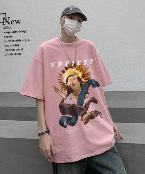 MGV（エムジーヴィー）の「ヴィーナスデザインT（Tシャツ/カットソー・メンズ・ブラック/ピンク/ホワイト・X-LARGE/MEDIUM/LARGE）」の5枚目の写真