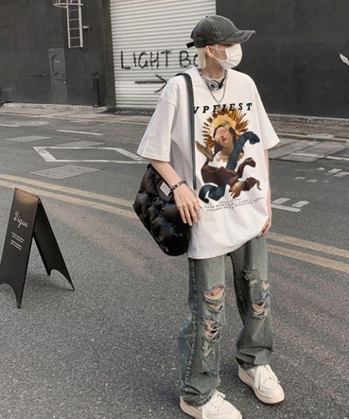MGV（エムジーヴィー）の「ヴィーナスデザインT（Tシャツ/カットソー・メンズ・ブラック/ピンク/ホワイト・X-LARGE/MEDIUM/LARGE）」の9枚目の写真