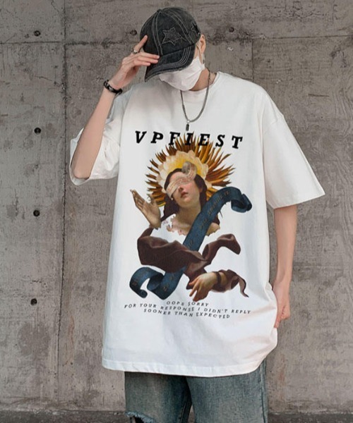 MGV（エムジーヴィー）の「ヴィーナスデザインT（Tシャツ/カットソー・メンズ・ブラック/ピンク/ホワイト・X-LARGE/MEDIUM/LARGE）」の6枚目の写真