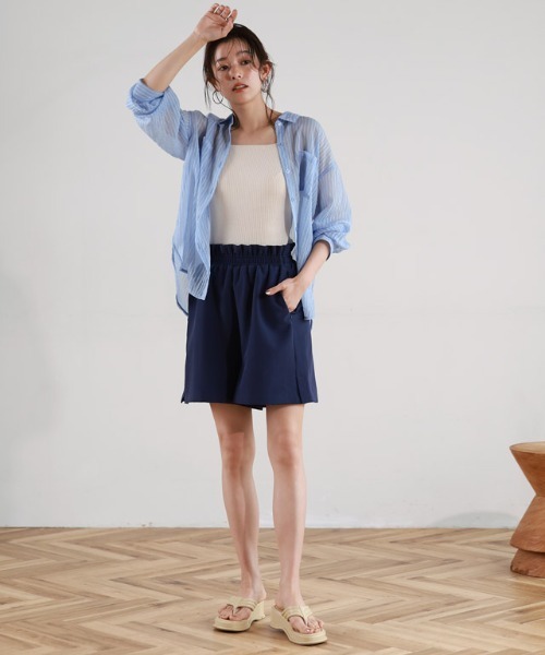 ラッシュガード】フレアショートパンツ（ラッシュガード