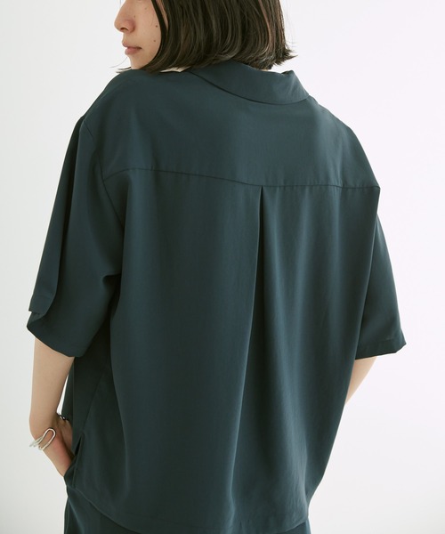 AMERICAN HOLIC（アメリカンホリック）の「とろみ開襟シャツ（シャツ/ブラウス・レディース・ネイビー/ドット・M/L）」の9枚目の写真