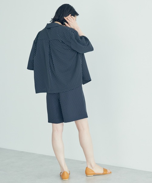 AMERICAN HOLIC（アメリカンホリック）の「とろみ開襟シャツ（シャツ/ブラウス・レディース・ネイビー/ドット・M/L）」の12枚目の写真