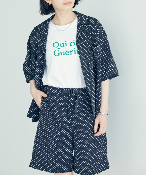 AMERICAN HOLIC（アメリカンホリック）の「とろみ開襟シャツ（シャツ/ブラウス・レディース・ネイビー/ドット・M/L）」の20枚目の写真