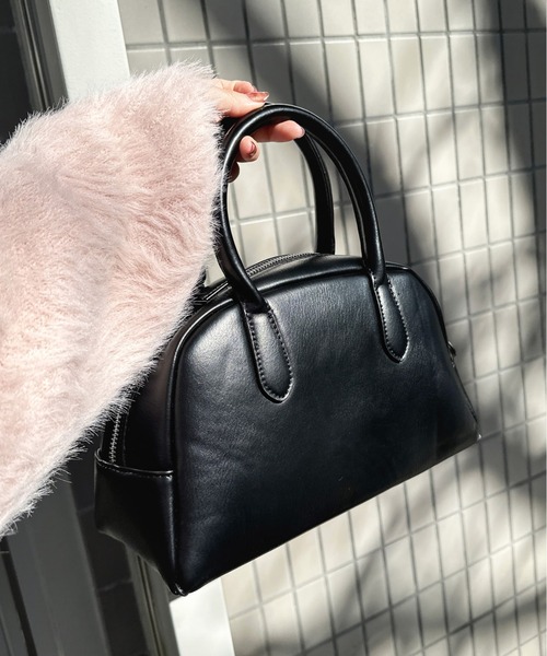 Olu.（オルドット）の「ボストンハンドバッグ（ボストンバッグ・レディース・ブラック/ブラウン・FREE）」の6枚目の写真