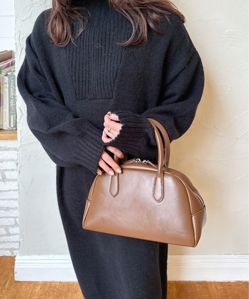 Olu.（オルドット）の「ボストンハンドバッグ（ボストンバッグ・レディース・ブラック/ブラウン・FREE）」の13枚目の写真