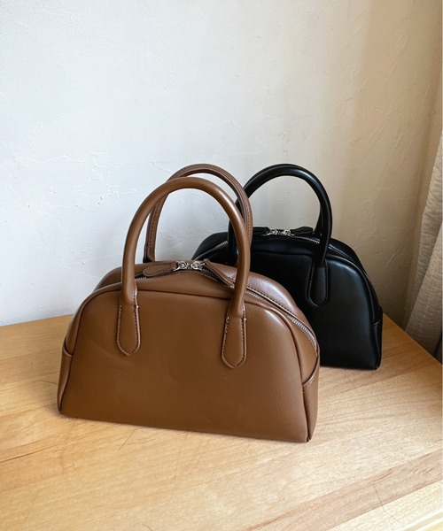 Olu.（オルドット）の「ボストンハンドバッグ（ボストンバッグ・レディース・ブラック/ブラウン・FREE）」の4枚目の写真