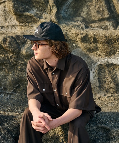 【新品】Naptime.ナイロンCAP(アイボリー) カジュアルクラシック ベーシック アイボリー × ブラック