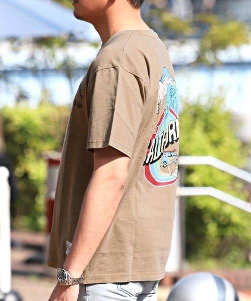 LUXSTYLE(ラグスタイル)の「CaliforniaバックイラストプリントTシャツ(Tシャツ/カットソー・メンズ・ブラック/ホワイト/ベージュ・46/44)」の21枚目の写真