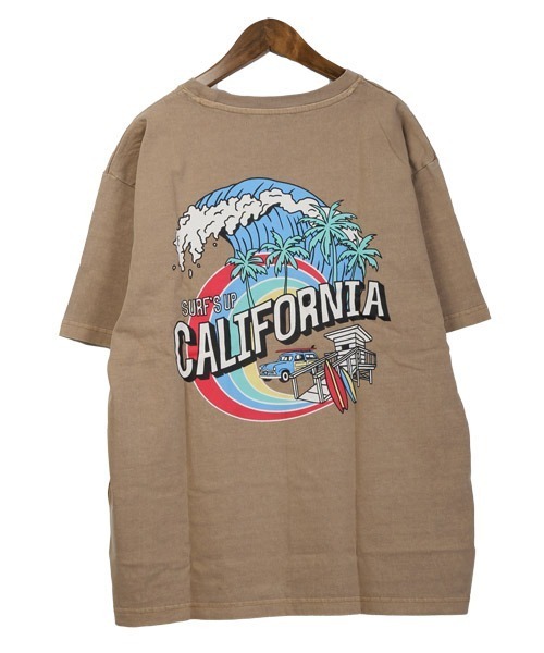 LUXSTYLE(ラグスタイル)の「CaliforniaバックイラストプリントTシャツ(Tシャツ/カットソー・メンズ・ブラック/ホワイト/ベージュ・46/44)」の8枚目の写真