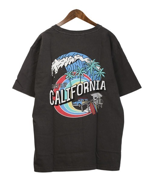LUXSTYLE(ラグスタイル)の「CaliforniaバックイラストプリントTシャツ(Tシャツ/カットソー・メンズ・ブラック/ホワイト/ベージュ・46/44)」の11枚目の写真