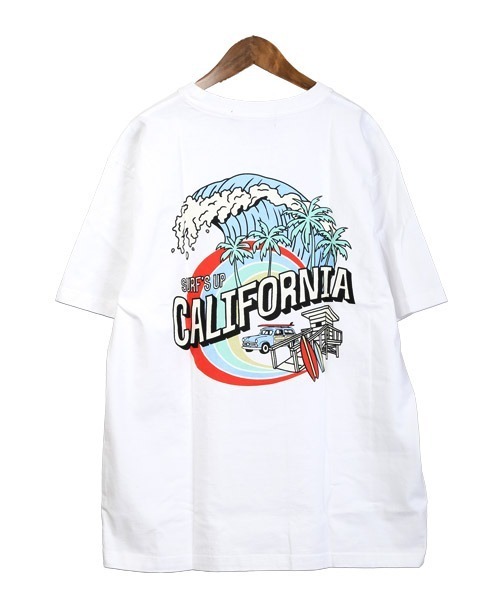 LUXSTYLE(ラグスタイル)の「CaliforniaバックイラストプリントTシャツ(Tシャツ/カットソー・メンズ・ブラック/ホワイト/ベージュ・46/44)」の16枚目の写真