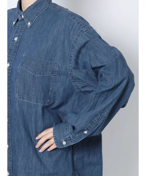 Ungrid（アングリッド）の「RALPH LAUREN ビッグフィットシャツ（シャツ/ブラウス・レディース・ブルー/ライトブルー・MEDIUM）」の10枚目の写真