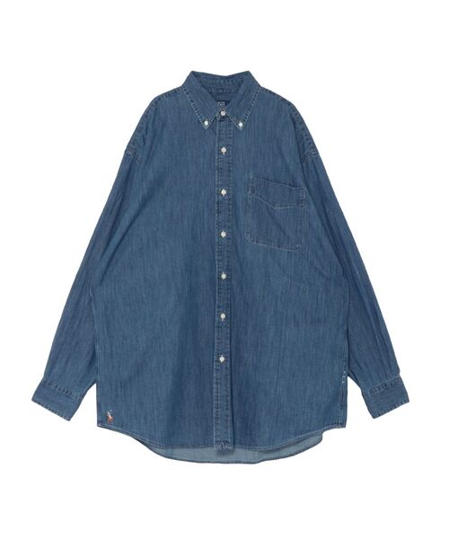 Ungrid（アングリッド）の「RALPH LAUREN ビッグフィットシャツ（シャツ/ブラウス・レディース・ブルー/ライトブルー・MEDIUM）」の4枚目の写真