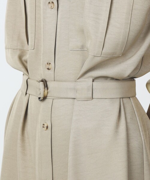 BEAMS HEART（ビームスハート）の「BEAMS HEART / サファリ ワンピース（ワンピース・レディース・ブラック/オリーブ/ベージュ・FREE）」の10枚目の写真