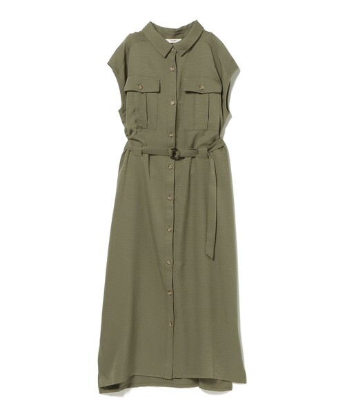 BEAMS HEART（ビームスハート）の「BEAMS HEART / サファリ ワンピース（ワンピース・レディース・ブラック/オリーブ/ベージュ・FREE）」の16枚目の写真