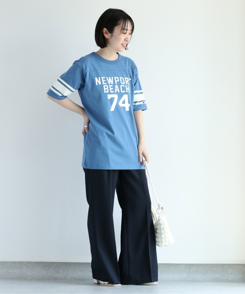 Champion(チャンピオン)の「【Champion】チャンピオン フットボールTee(Tシャツ/カットソー・レディース・ブルー/ホワイト・L)」の18枚目の写真