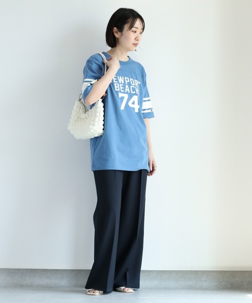 Champion(チャンピオン)の「【Champion】チャンピオン フットボールTee(Tシャツ/カットソー・レディース・ブルー/ホワイト・L)」の21枚目の写真
