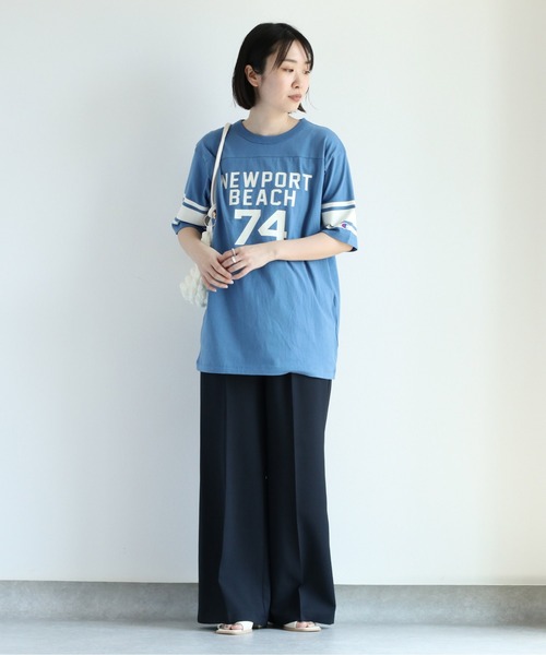 Champion(チャンピオン)の「【Champion】チャンピオン フットボールTee(Tシャツ/カットソー・レディース・ブルー/ホワイト・L)」の17枚目の写真