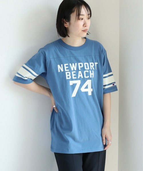 Champion(チャンピオン)の「【Champion】チャンピオン フットボールTee(Tシャツ/カットソー・レディース・ブルー/ホワイト・L)」の13枚目の写真