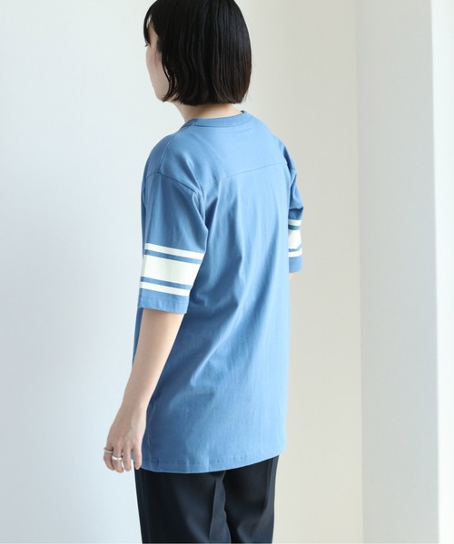 Champion(チャンピオン)の「【Champion】チャンピオン フットボールTee(Tシャツ/カットソー・レディース・ブルー/ホワイト・L)」の16枚目の写真