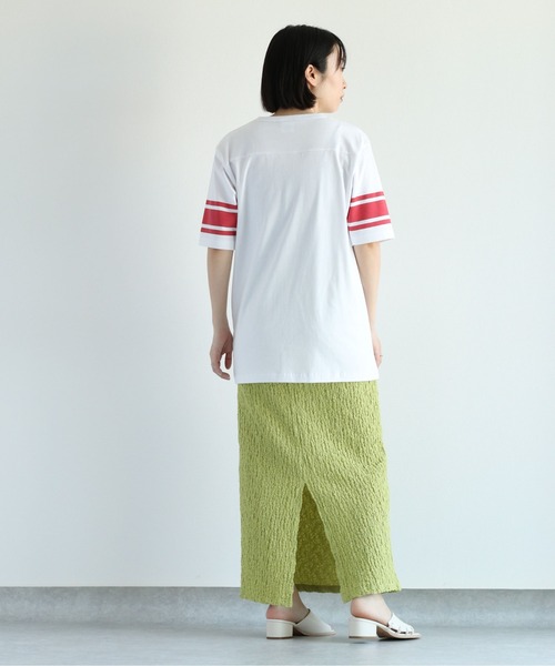 Champion(チャンピオン)の「【Champion】チャンピオン フットボールTee(Tシャツ/カットソー・レディース・ブルー/ホワイト・L)」の7枚目の写真