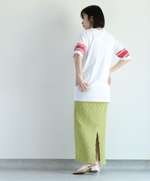 Champion(チャンピオン)の「【Champion】チャンピオン フットボールTee(Tシャツ/カットソー・レディース・ブルー/ホワイト・L)」の6枚目の写真